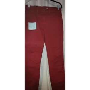 J BRAND BURGUNDY/WINE COLOUR SLIGHT STRETCH JEANS